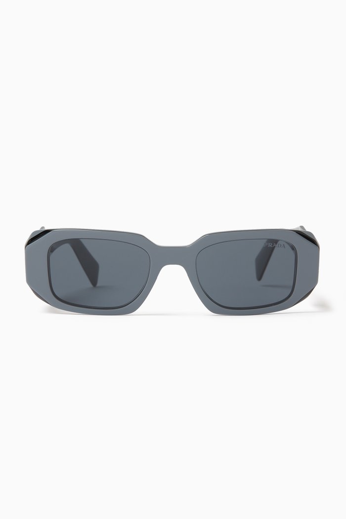 

Rectangle Sunglasses in Acetate, Grey