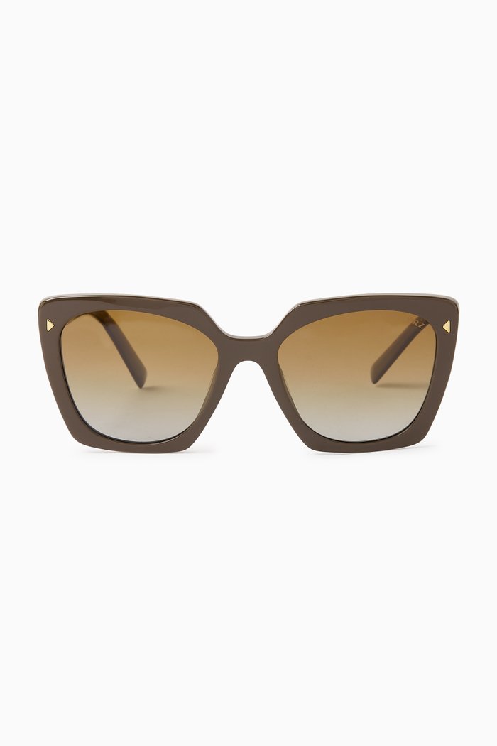

Loden Square Sunglasses in Acetate, Brown