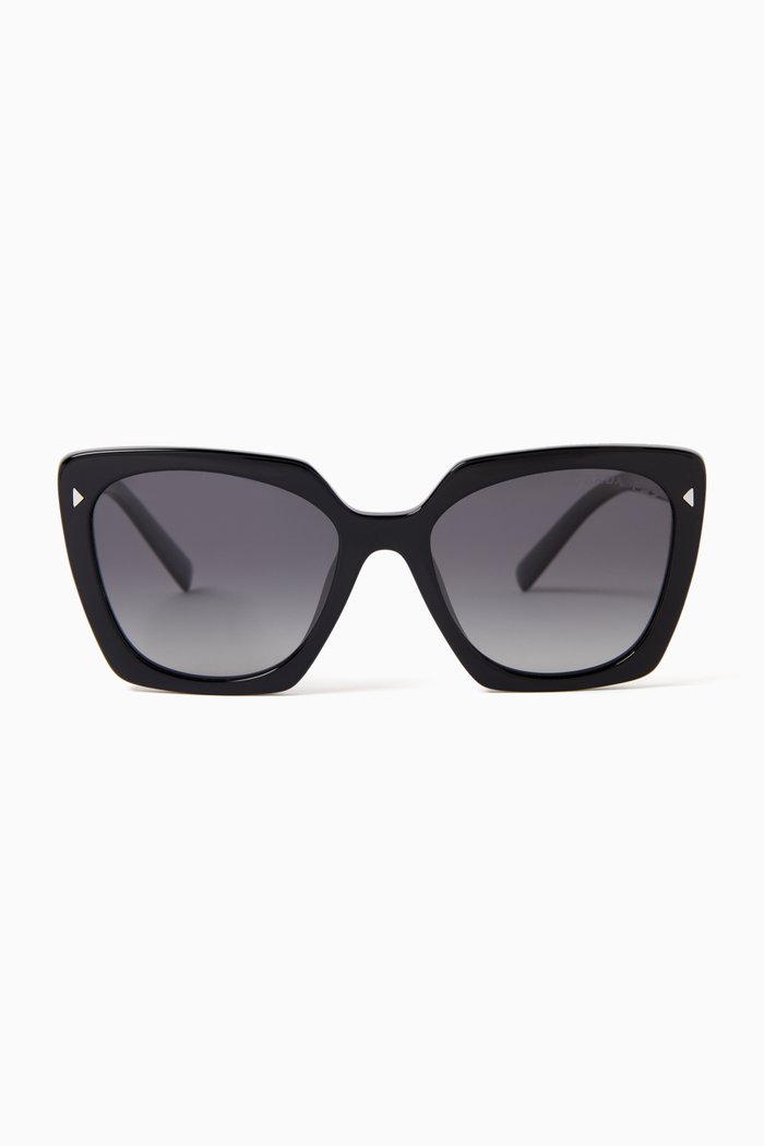 

Square Sunglasses in Acetate, Black