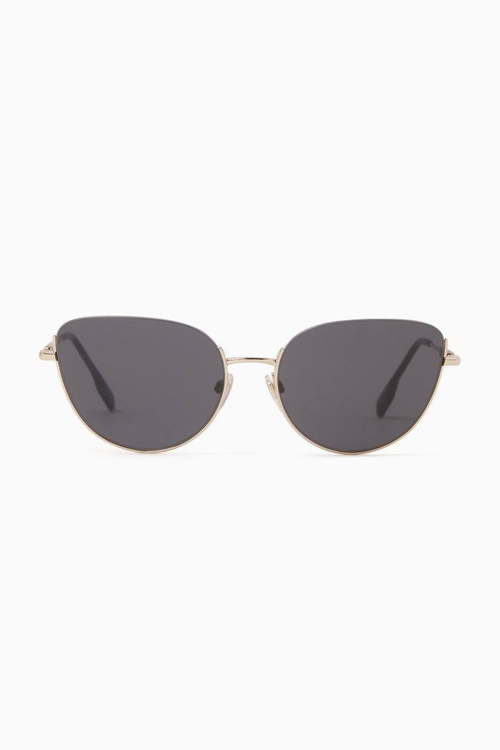 

Cat-eye Sunglasses in Metal, Gold