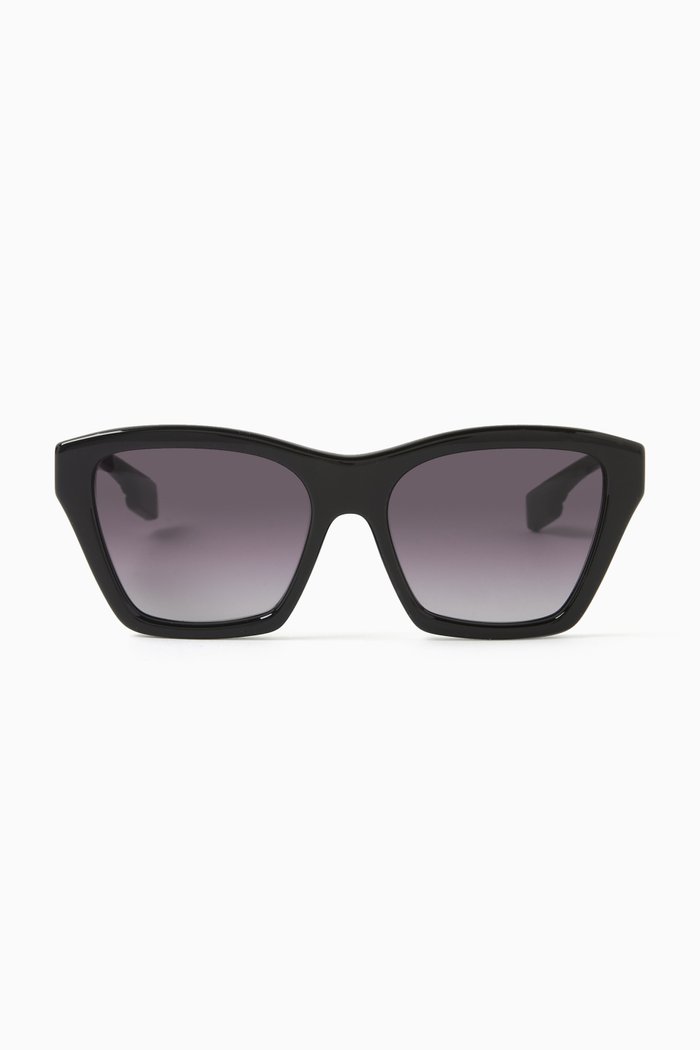 

Arden Square Sunglasses in Acetate, Black