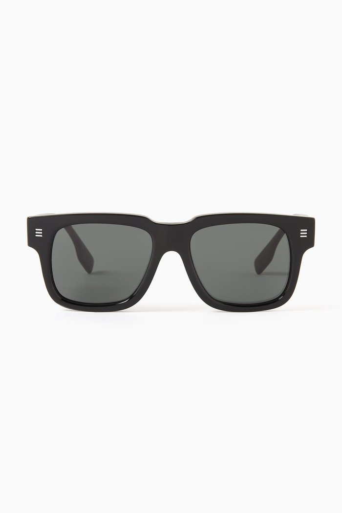 

Hayden Square Sunglasses in Acetate, Black