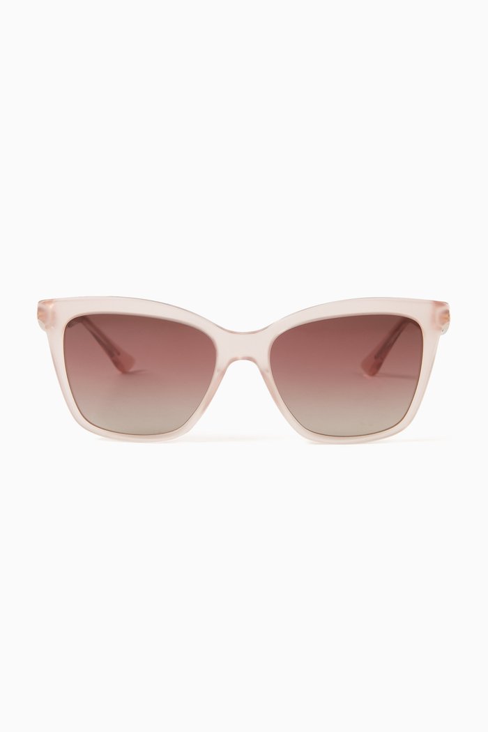 Bvlgari Bvlgari Cat-eye Sunglasses in Acetate, Pink