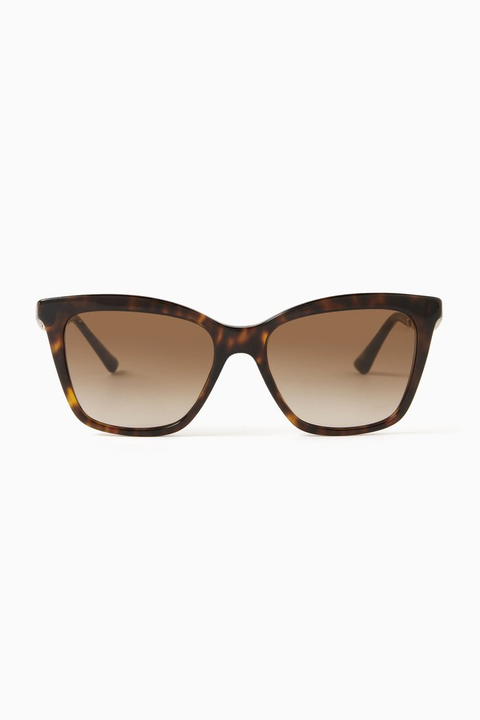 

Bvlgari Bvlgari Cat-eye Sunglasses in Acetate, Brown