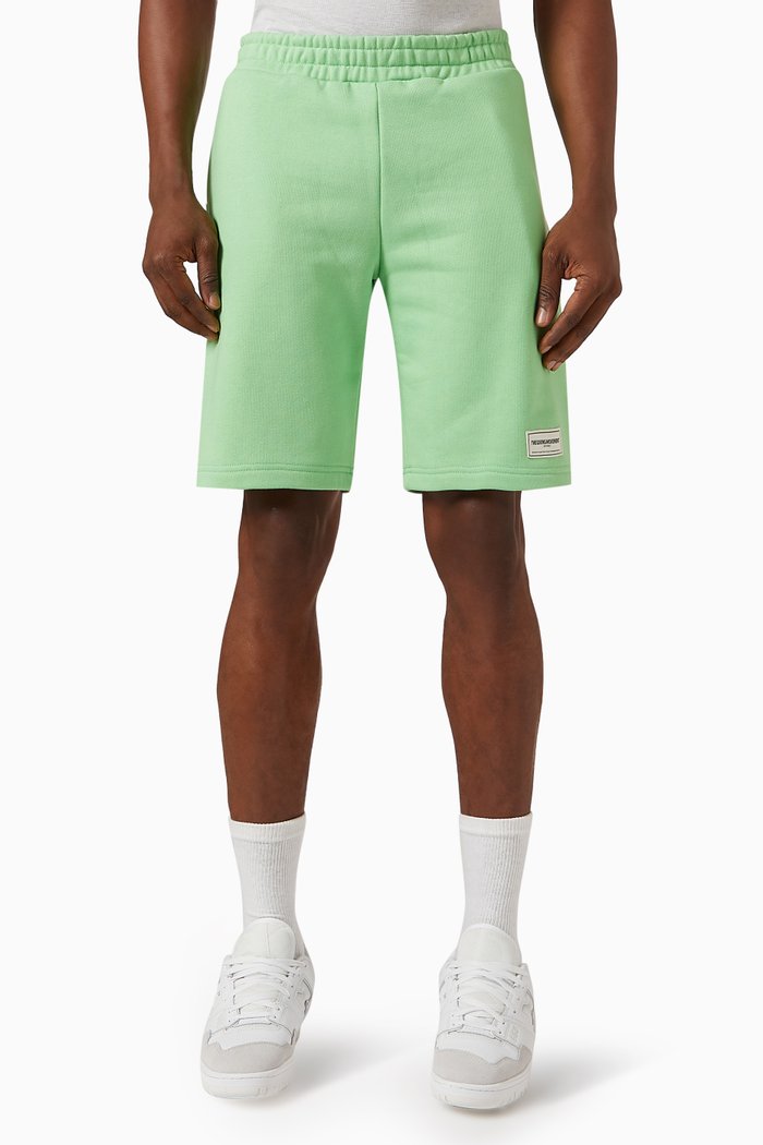

Lounge Shorts in Organic Cotton-blend, Green