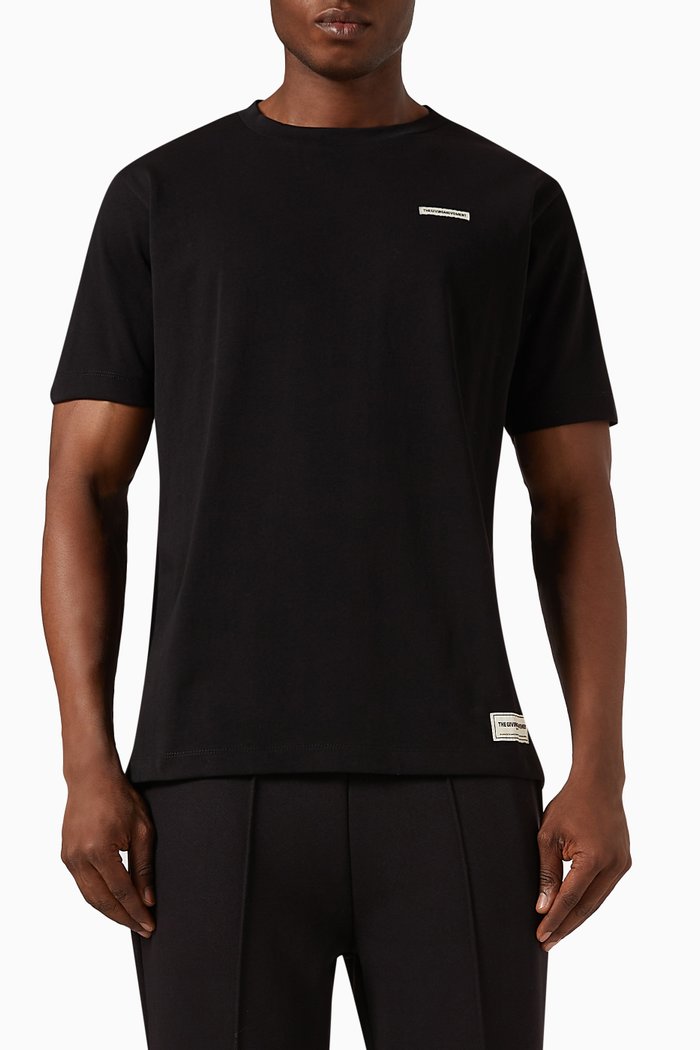 Regular-fit Logo T-shirt in Cottonsey100©, Black