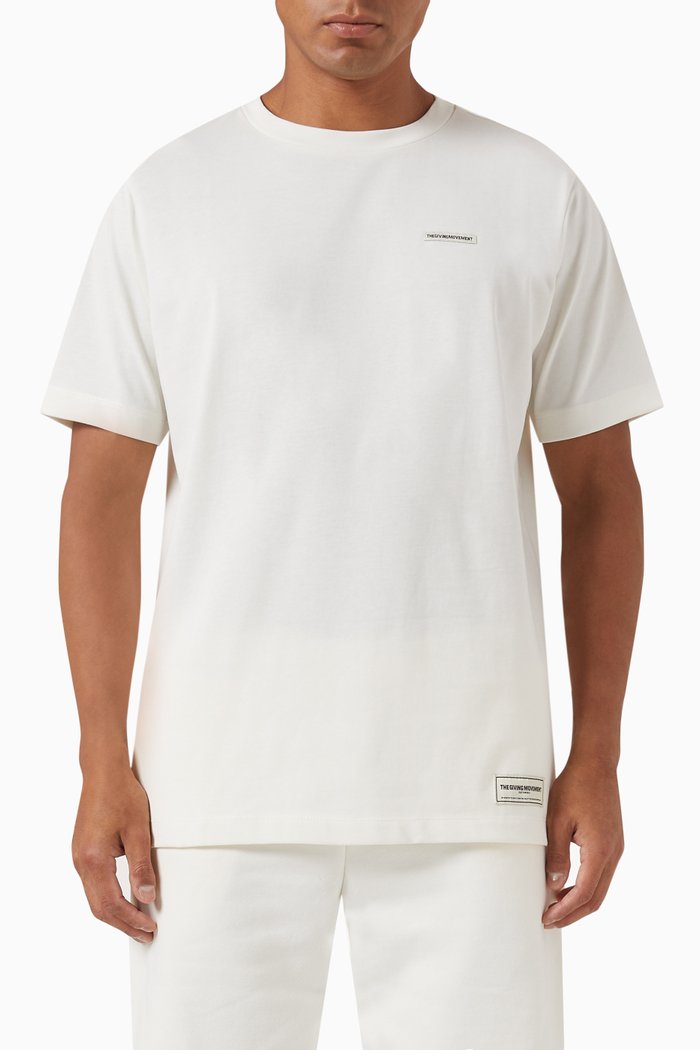 

Regular-fit Logo T-shirt in Cottonsey100©, Neutral