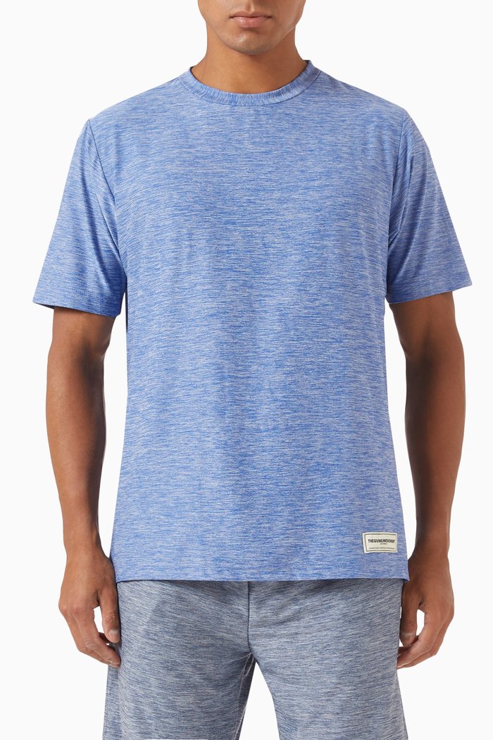 

Regular-fit Logo T-shirt in MVMT100©, Blue