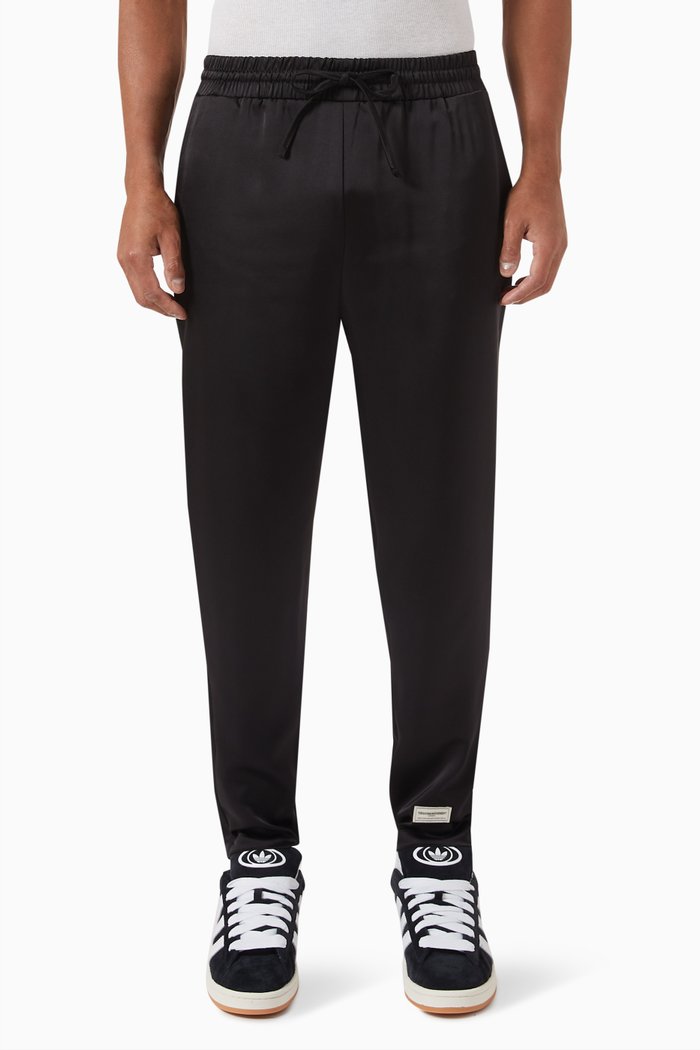 

Drawstring Pants in SATIN100©, Black