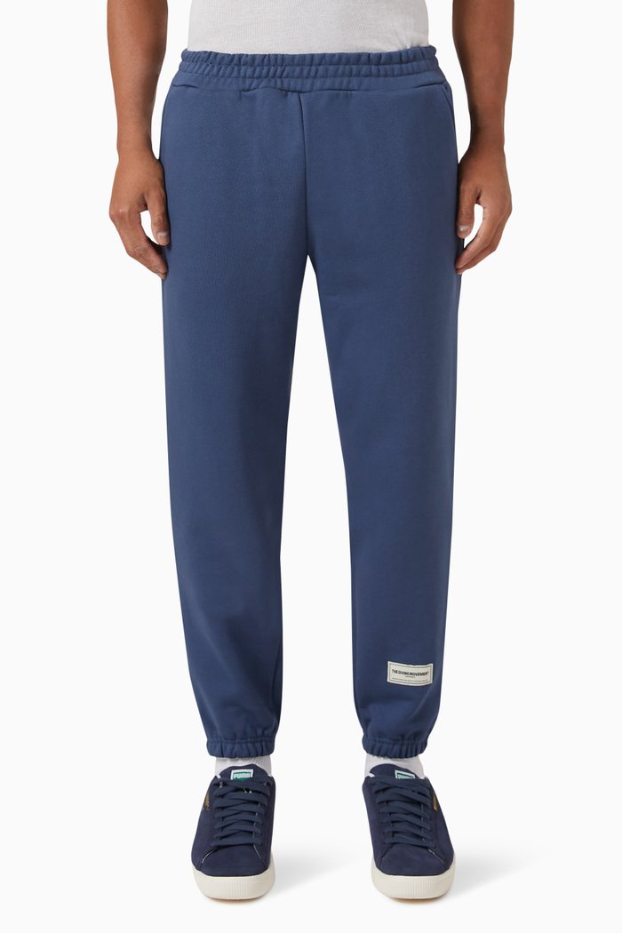 

Logo Sweatpants in Organic Cotton-blend, Blue