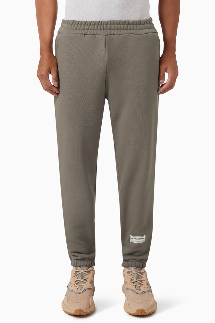 

Logo Sweatpants in Organic Cotton-blend, Brown