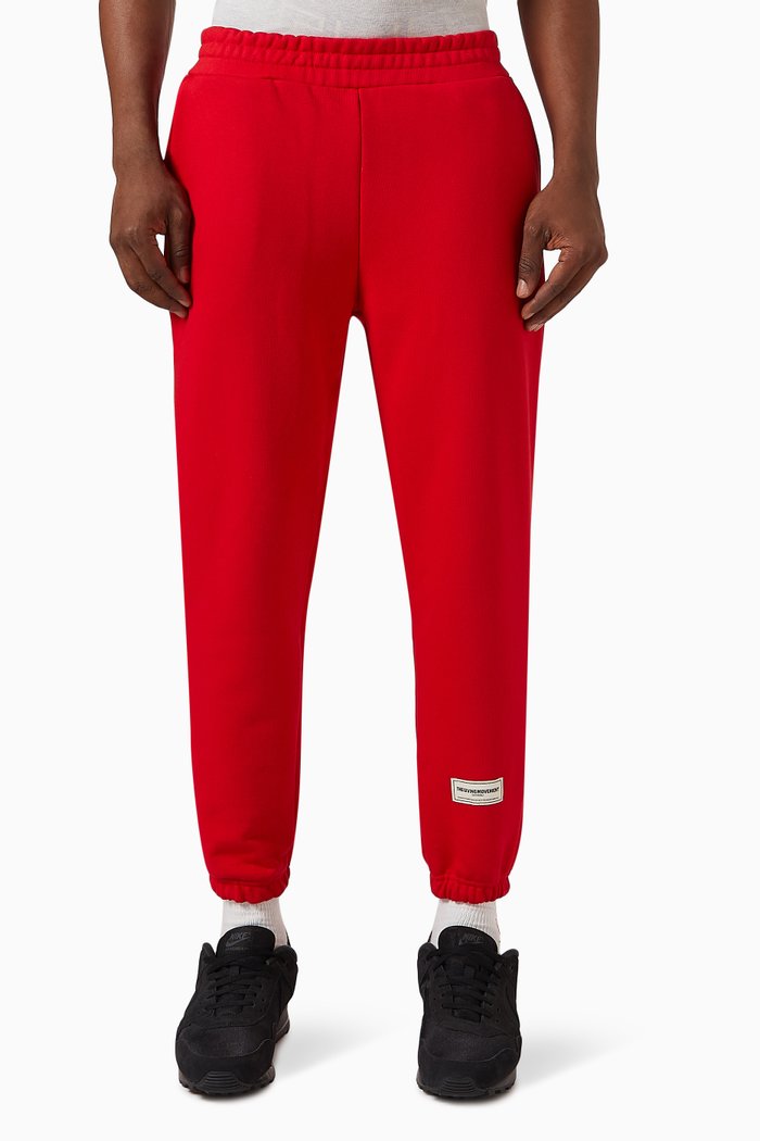 

Logo Sweatpants in Organic Cotton-blend, Red