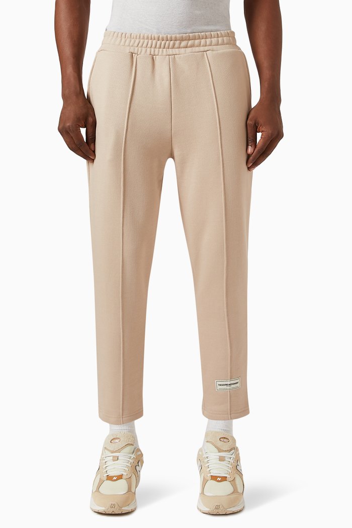 

Logo Tapered Sweatpants in Organic Cotton-blend, Neutral