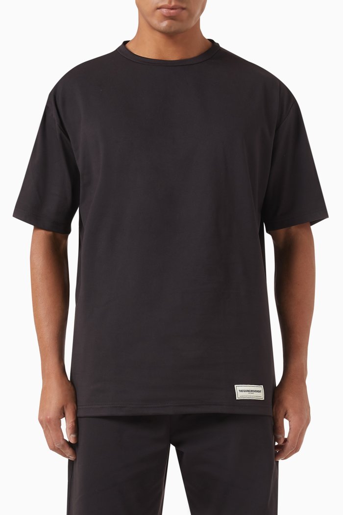 

Oversized T-shirt in Light Softskin100©, Black