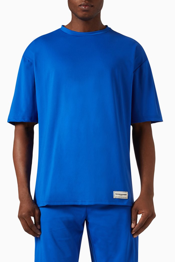 

Oversized T-shirt in Light Softskin100©, Blue