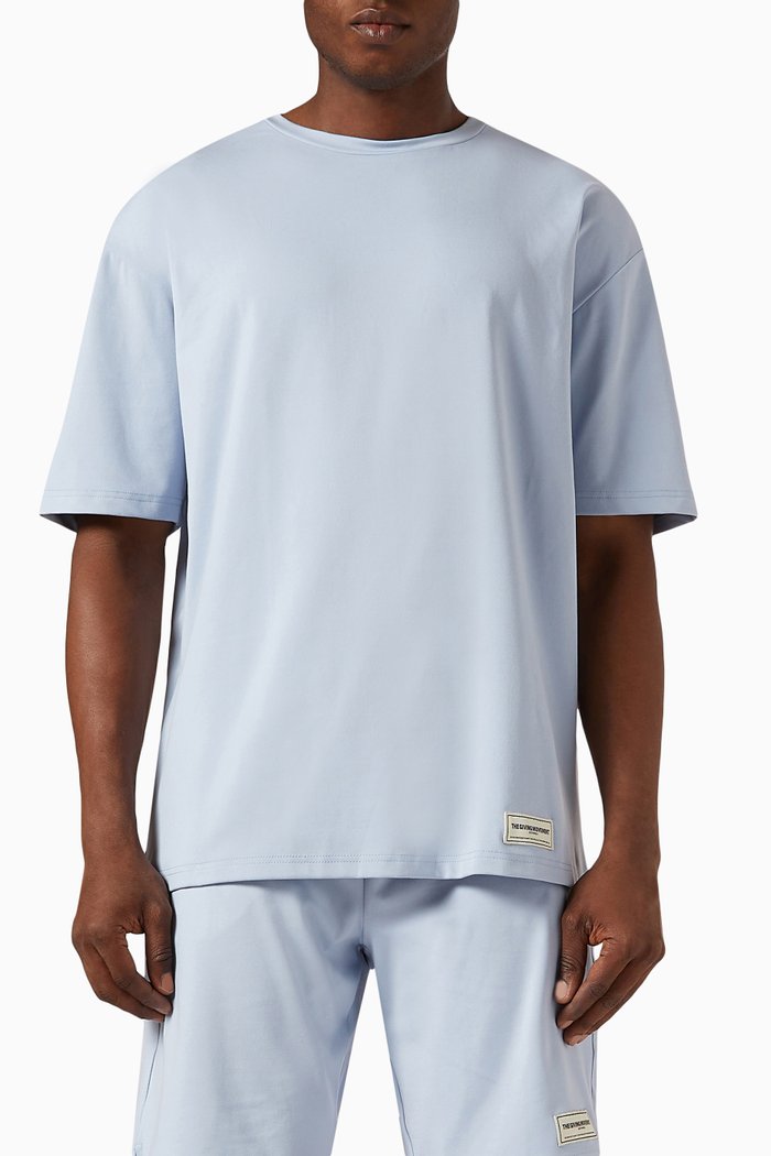 Oversized T-shirt in Light Softskin100©, Blue