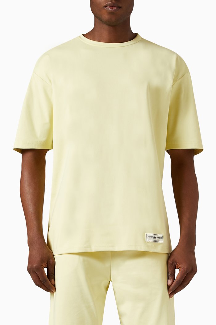

Oversized T-shirt in Light Softskin100©, Yellow