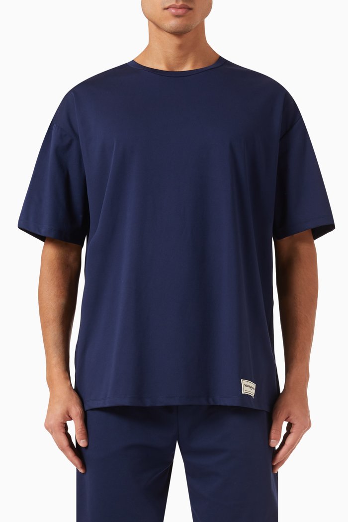 

Oversized T-shirt in Light Softskin100©, Blue