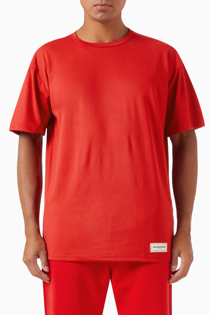 Oversized T-shirt in Light Softskin100©, Red