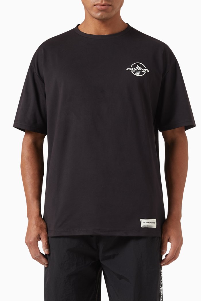 

Oversized Racer T-shirt in Light Softskin100©, Black