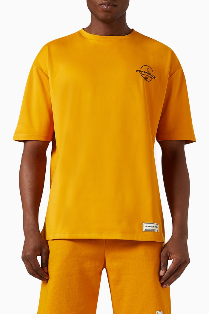 

Oversized Racer T-shirt in Light Softskin100©, Yellow
