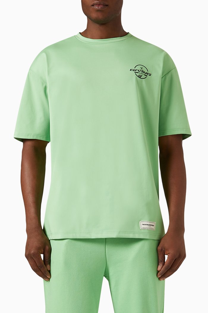 

Oversized Racer T-shirt in Light Softskin100©, Green