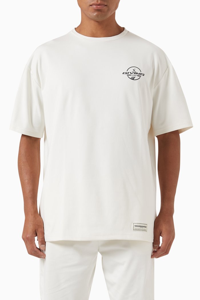 

Oversized Racer T-shirt in Light Softskin100©, Neutral