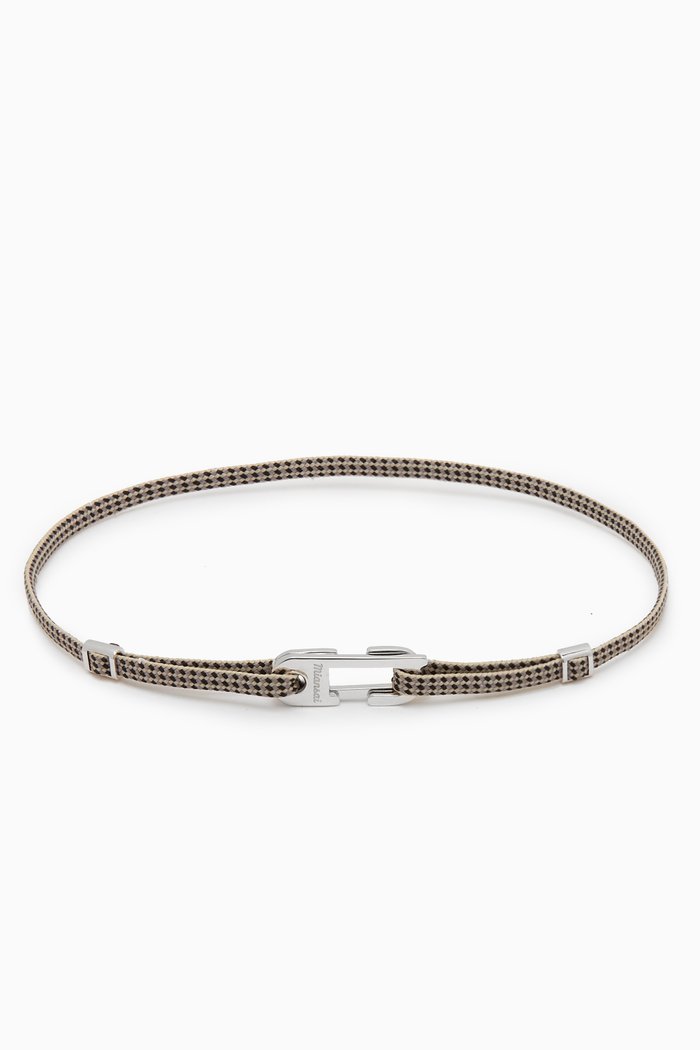 

Annex Knot Bracelet in Rope & Sterling Silver, Neutral