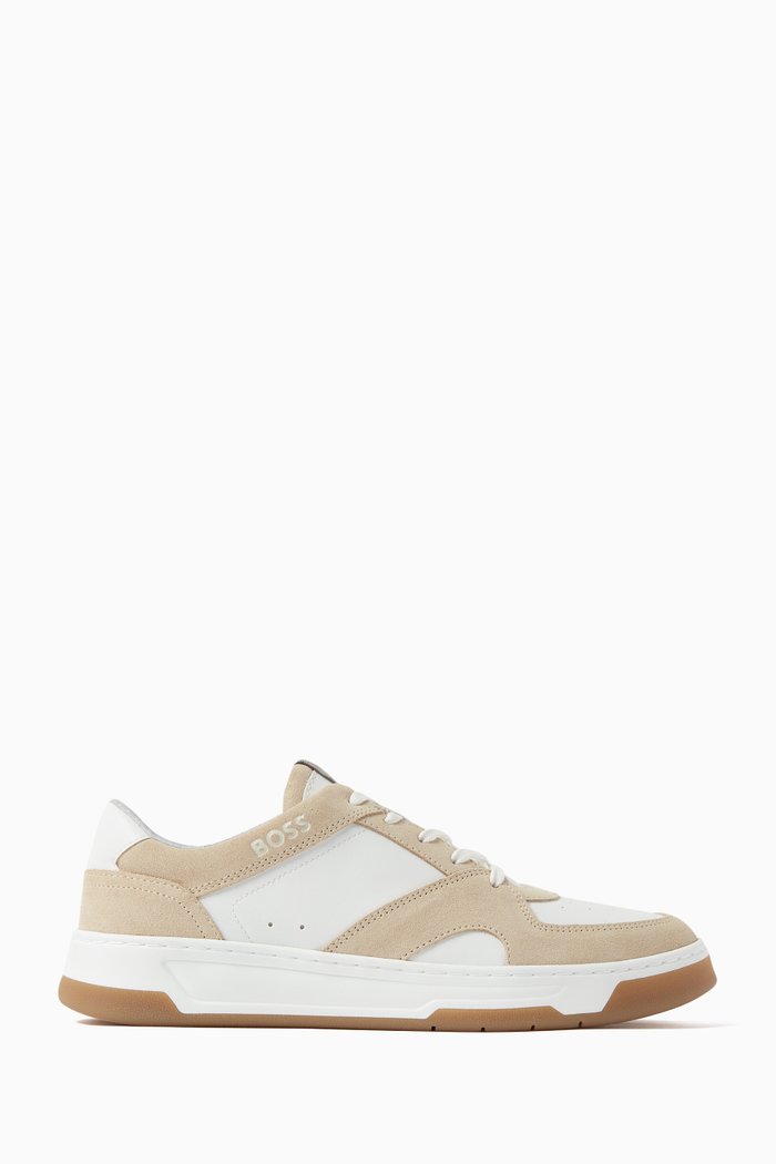 

Baltimore Low-top Sneakers in Faux Leather, Neutral
