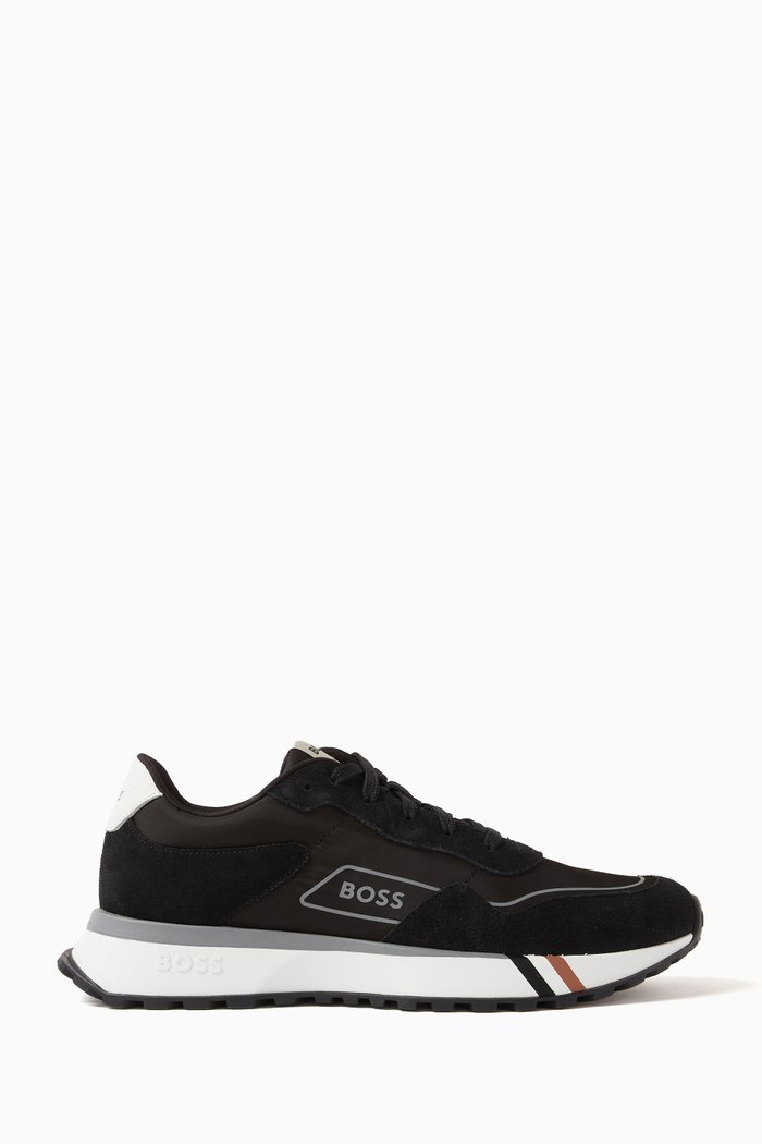 

Jonah Runn Sneakers in Suede, Black