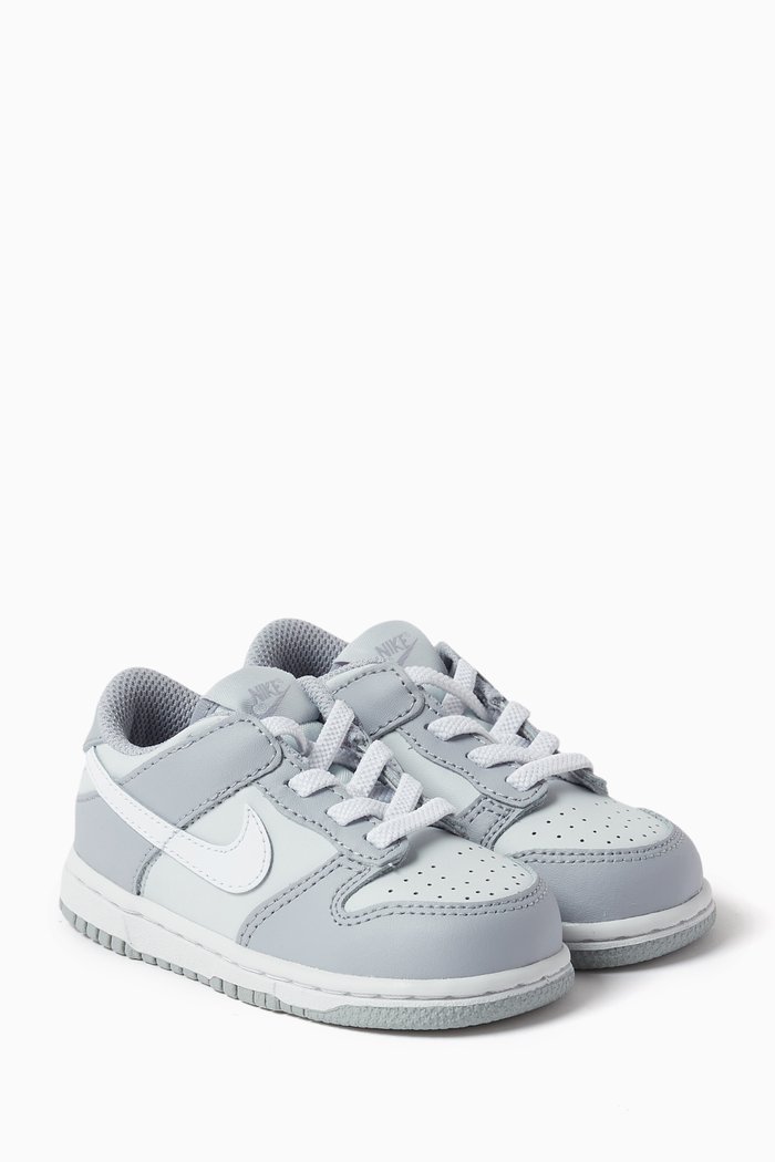 Dunk Low TD Sneakers in Leather, Grey