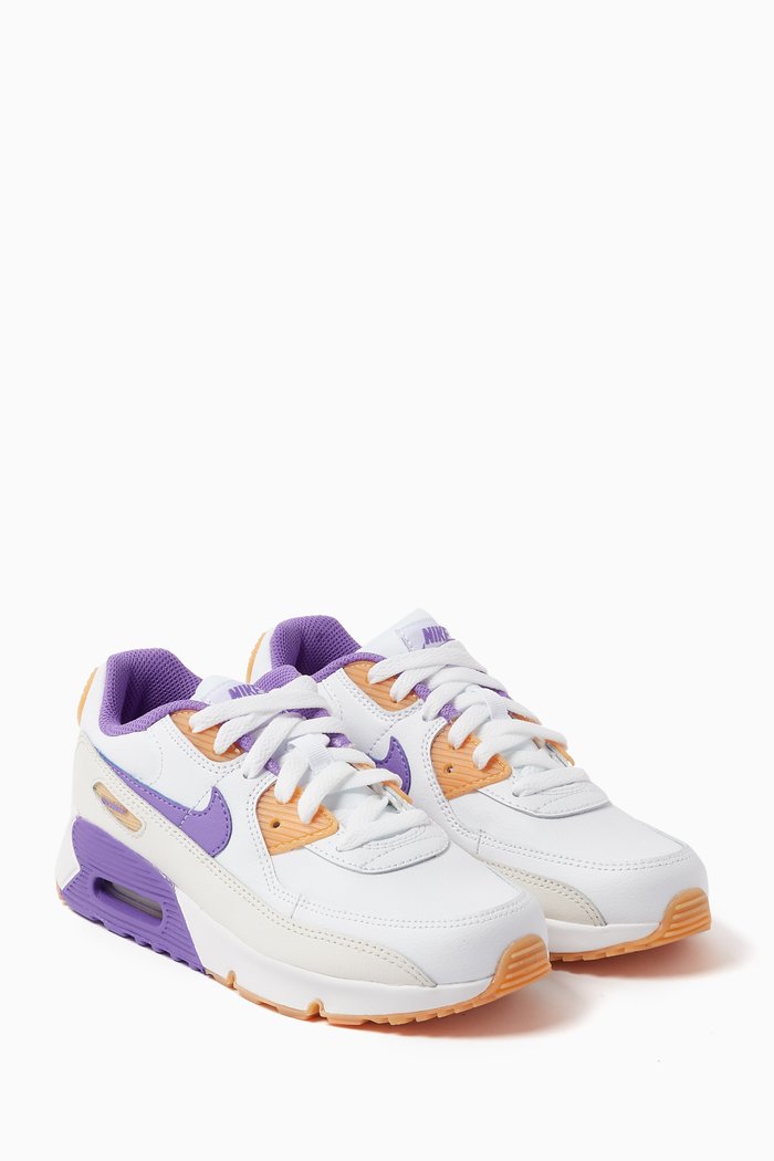 

Air Max 90 LTR Sneakers in Leather, Multicolour