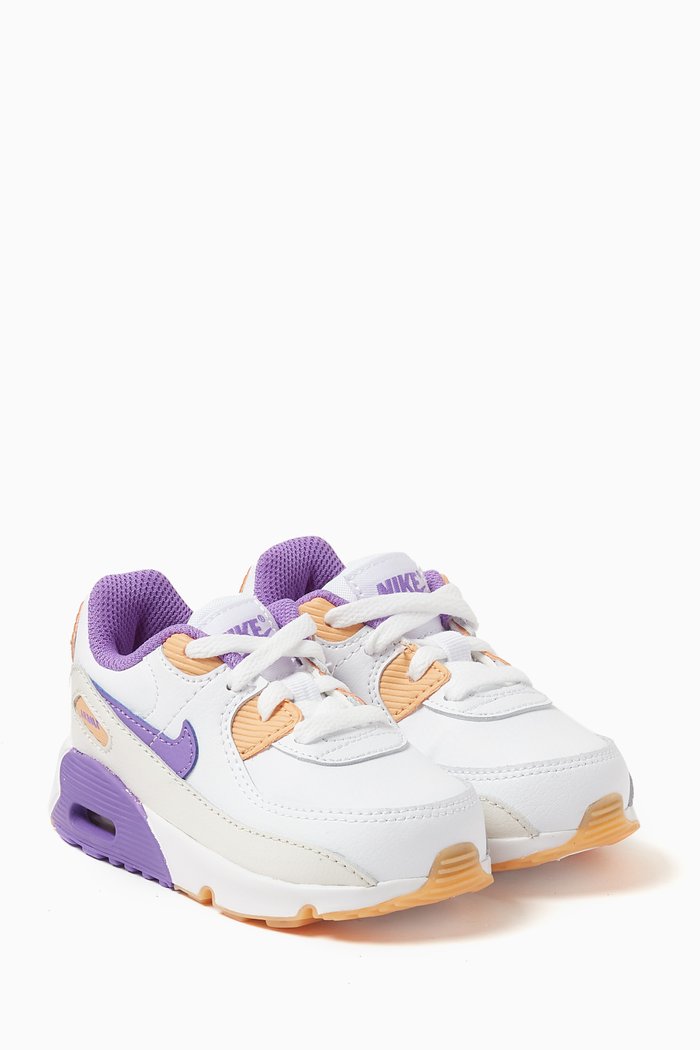 

Air Max 90 LTR Sneakers in Leather, Multicolour
