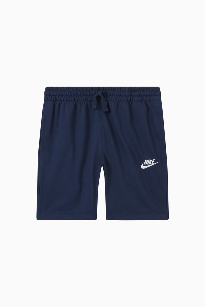 

Swoosh Logo Shorts in Polyester Blend, Blue