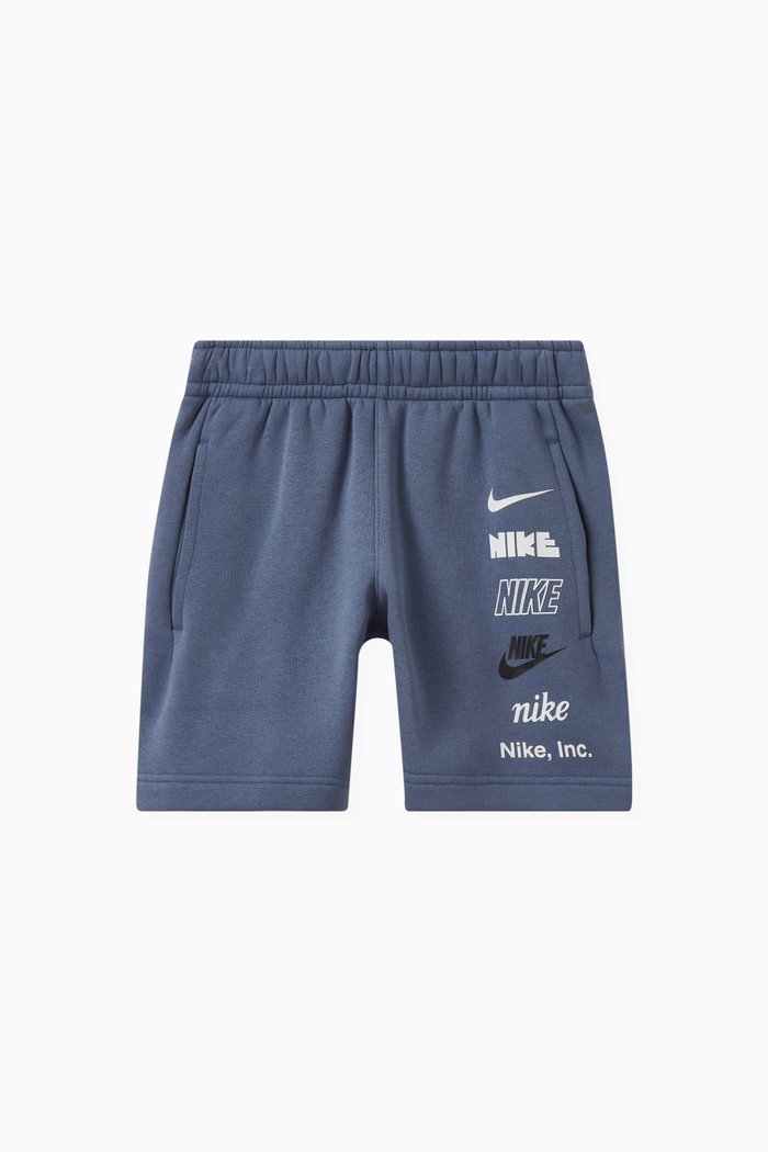 

Logo Shorts in Fleece, Blue