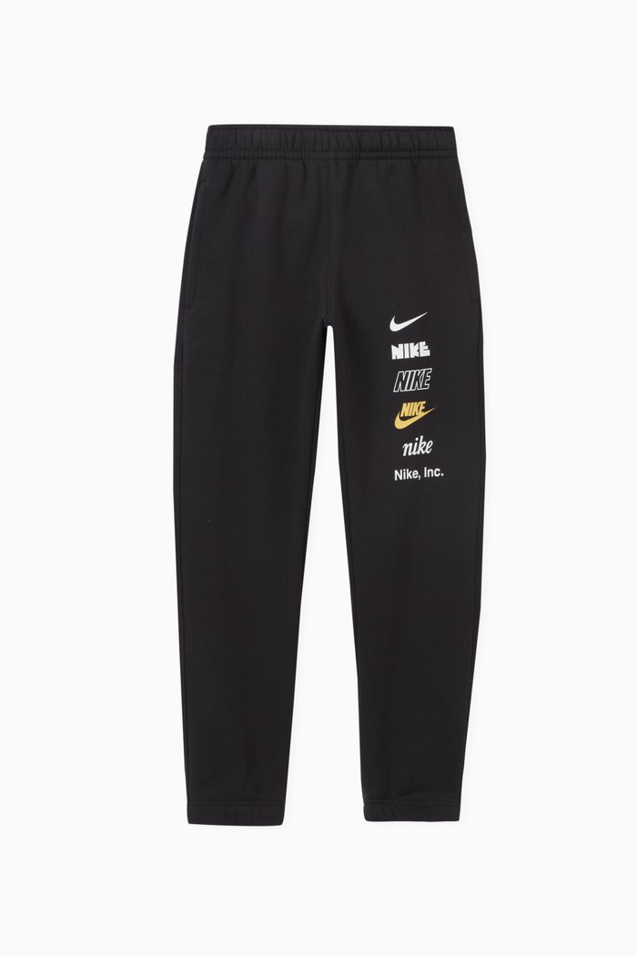 

Multi Logo Joggers in Cotton Blend, Black