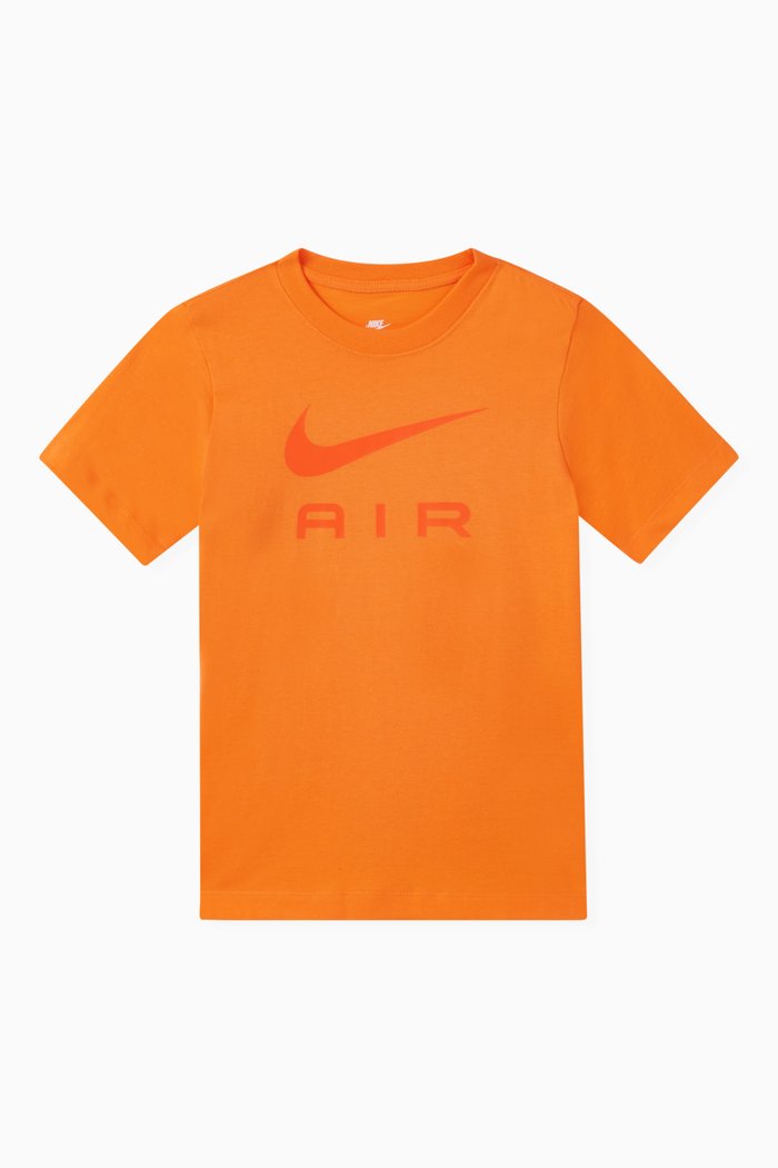 

Logo Print T-shirt in Cotton, Orange