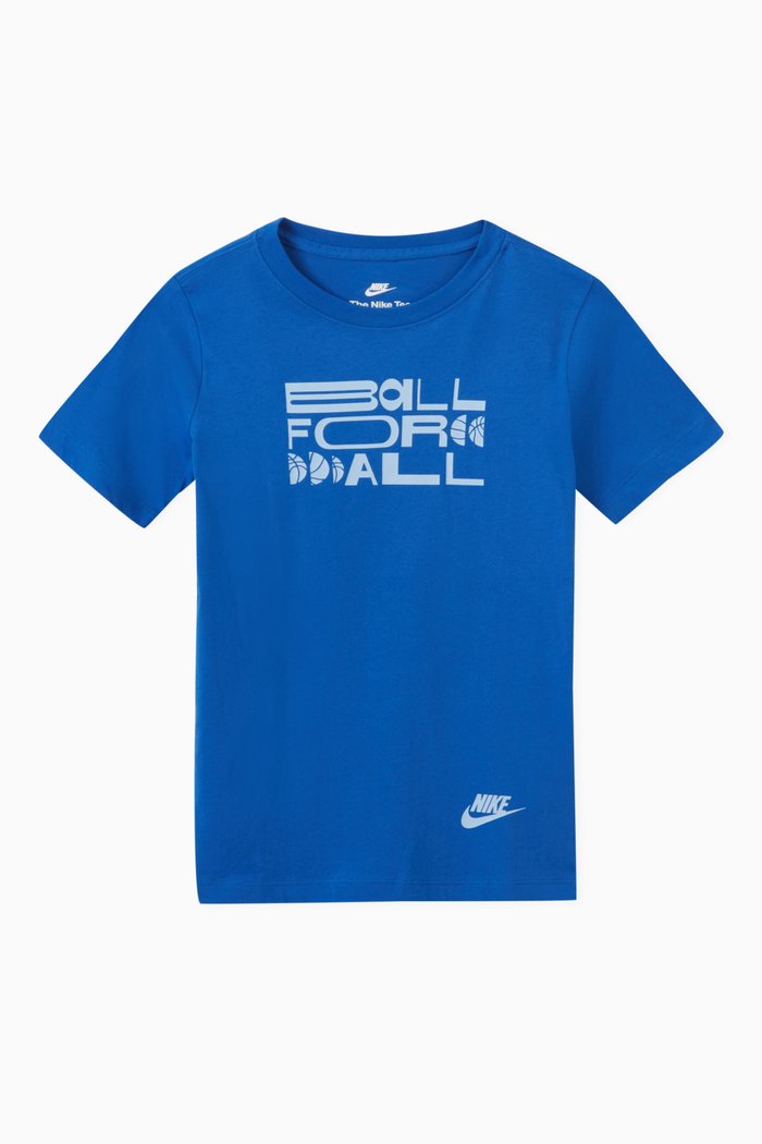 

Graphic Logo T-shirt in Cotton, Blue
