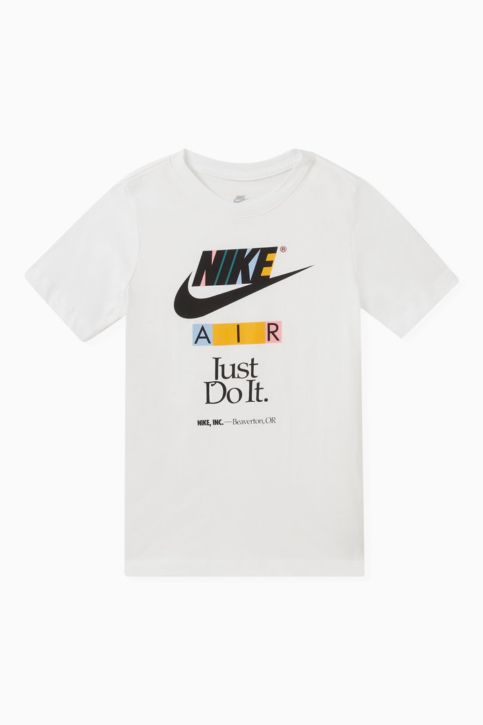 

Graphic Logo Print T-shirt in Cotton, White