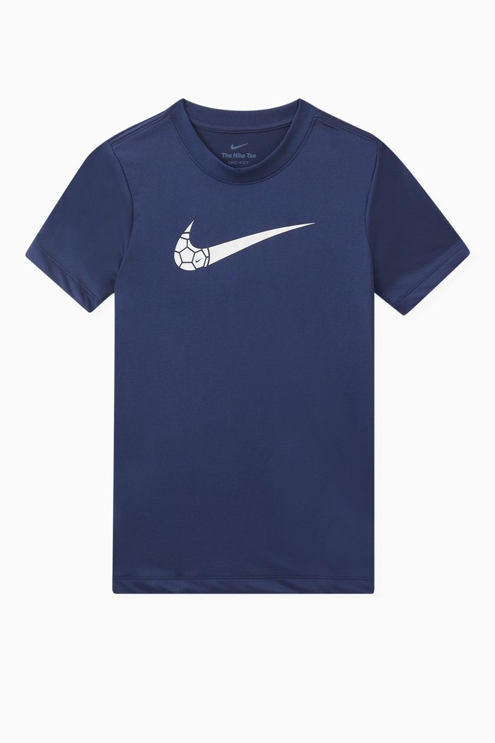 

Dri-fit Logo Print T-shirt in Nylon, Blue