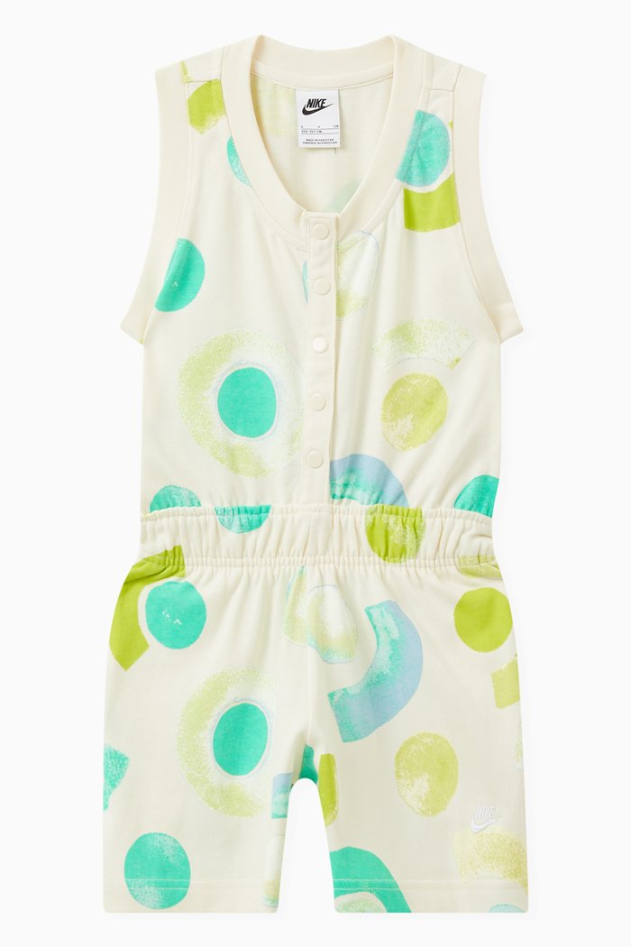 

Printed Romper in Cotton, Neutral