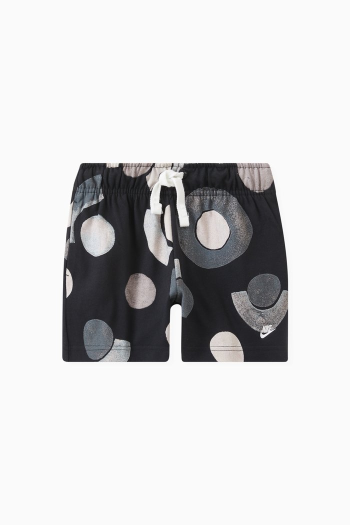 NSW Graphic Print Shorts in Cotton Jersey, Black