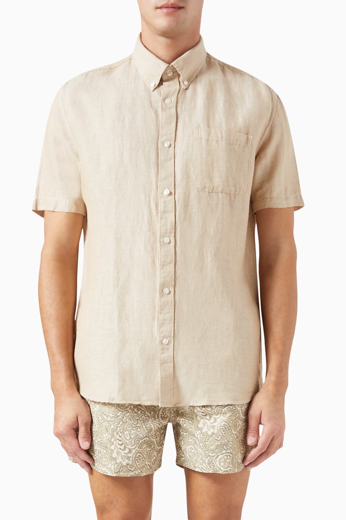 

Regrick Shirt in Linen, Neutral