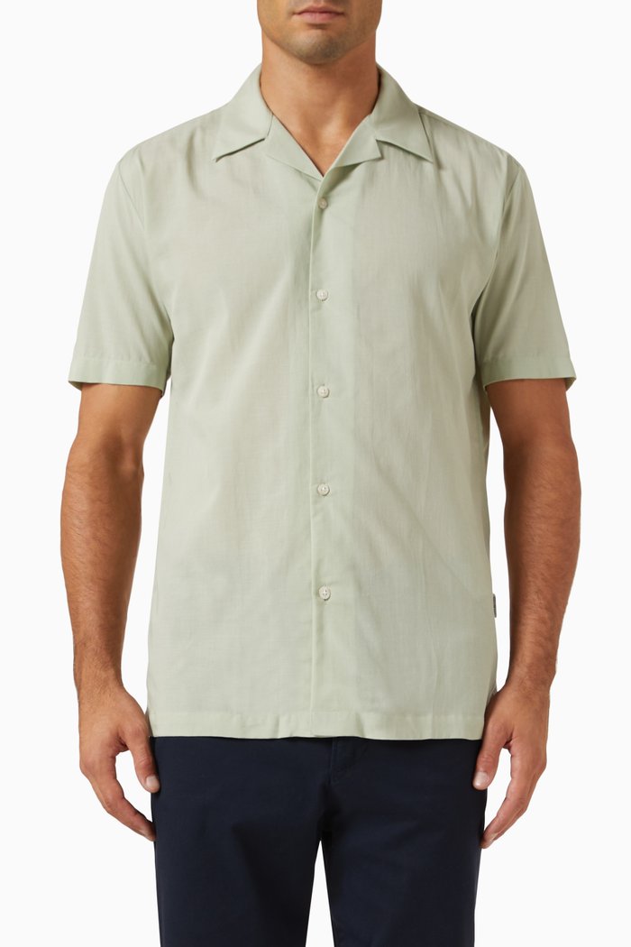 

Air Shirt in Organic Cotton-blend, Green