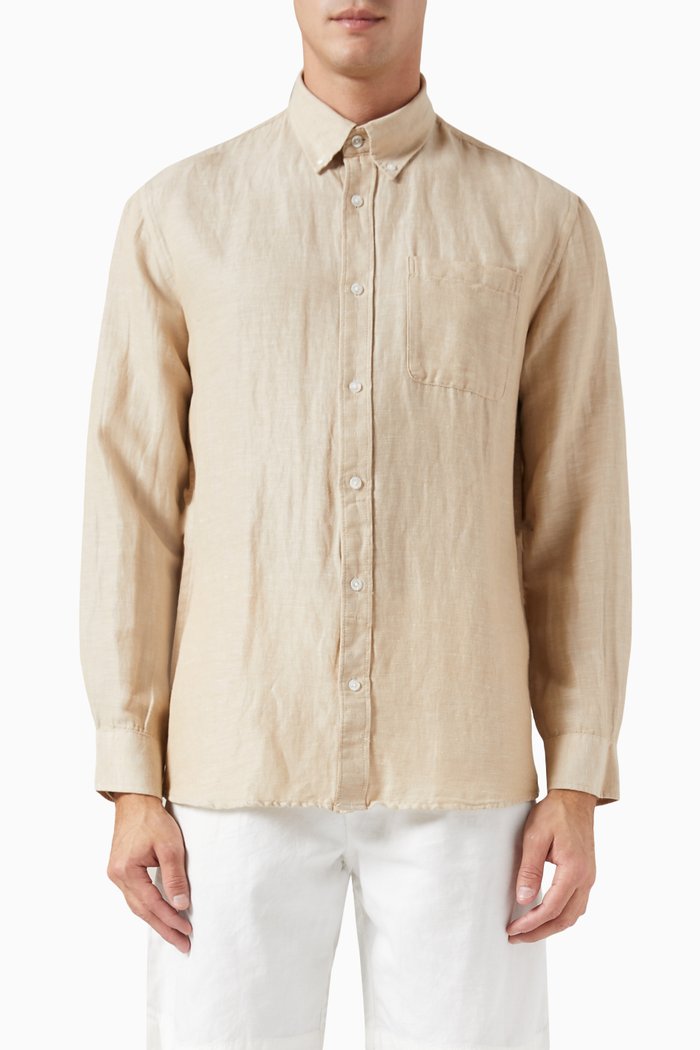 

Regrick Shirt in Linen, Neutral