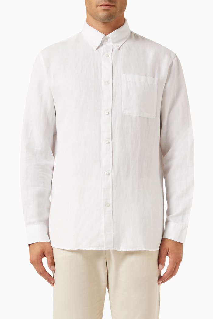 

Regrick Shirt in Linen-blend, White