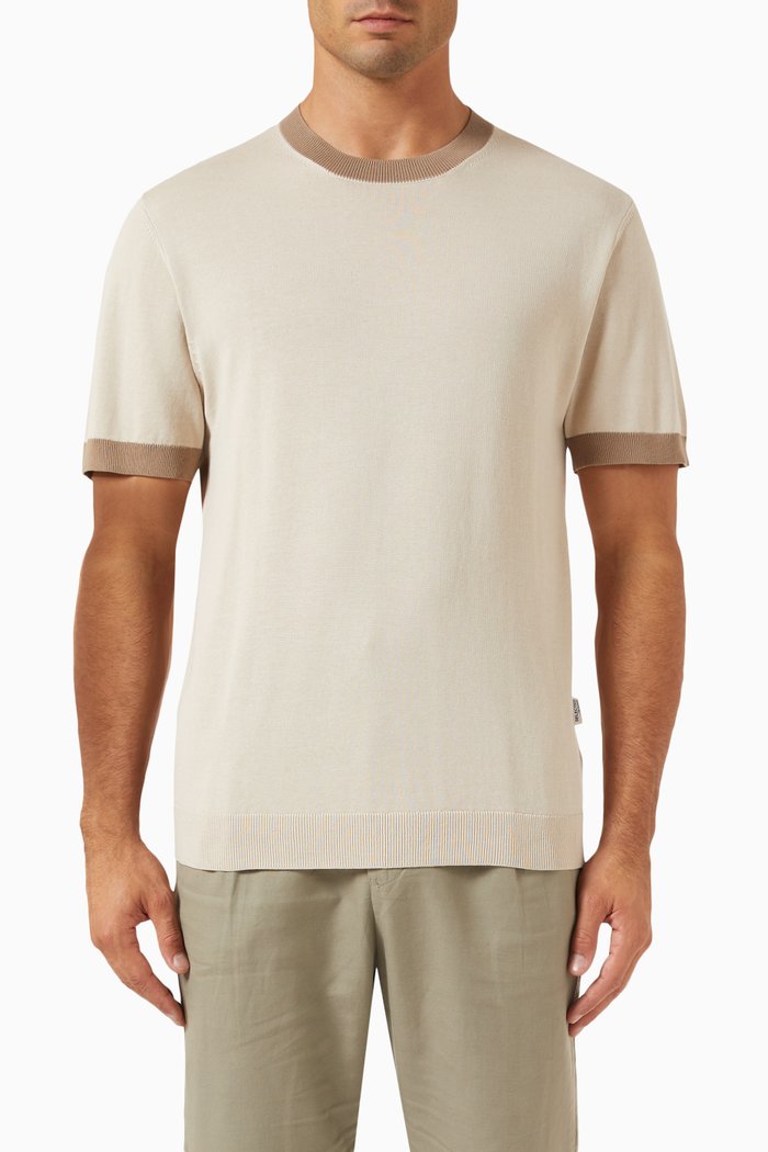 

Mattis T-shirt in Organic Cotton-knit, Neutral