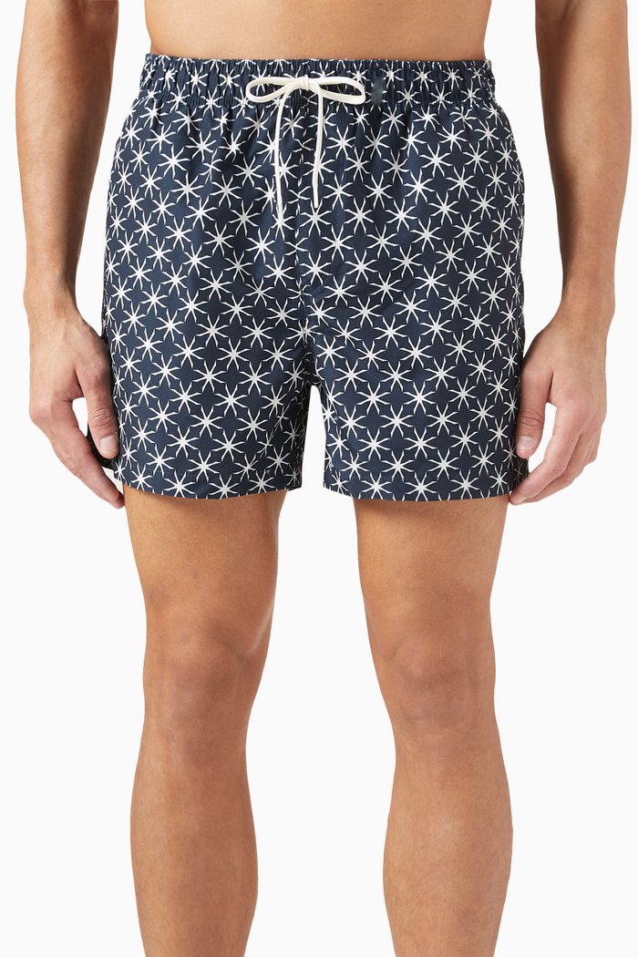 

Printed Swim Shorts, Blue