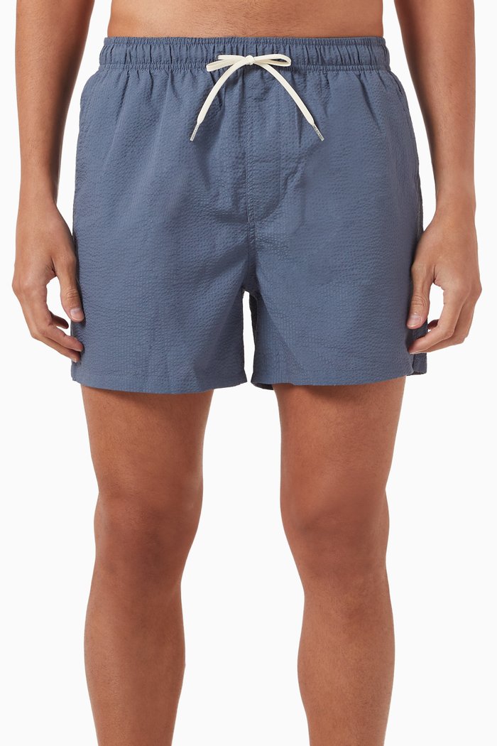 

Striped Swim Shorts, Grey