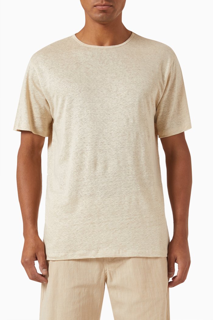 

Classic T-shirt in Linen, Neutral